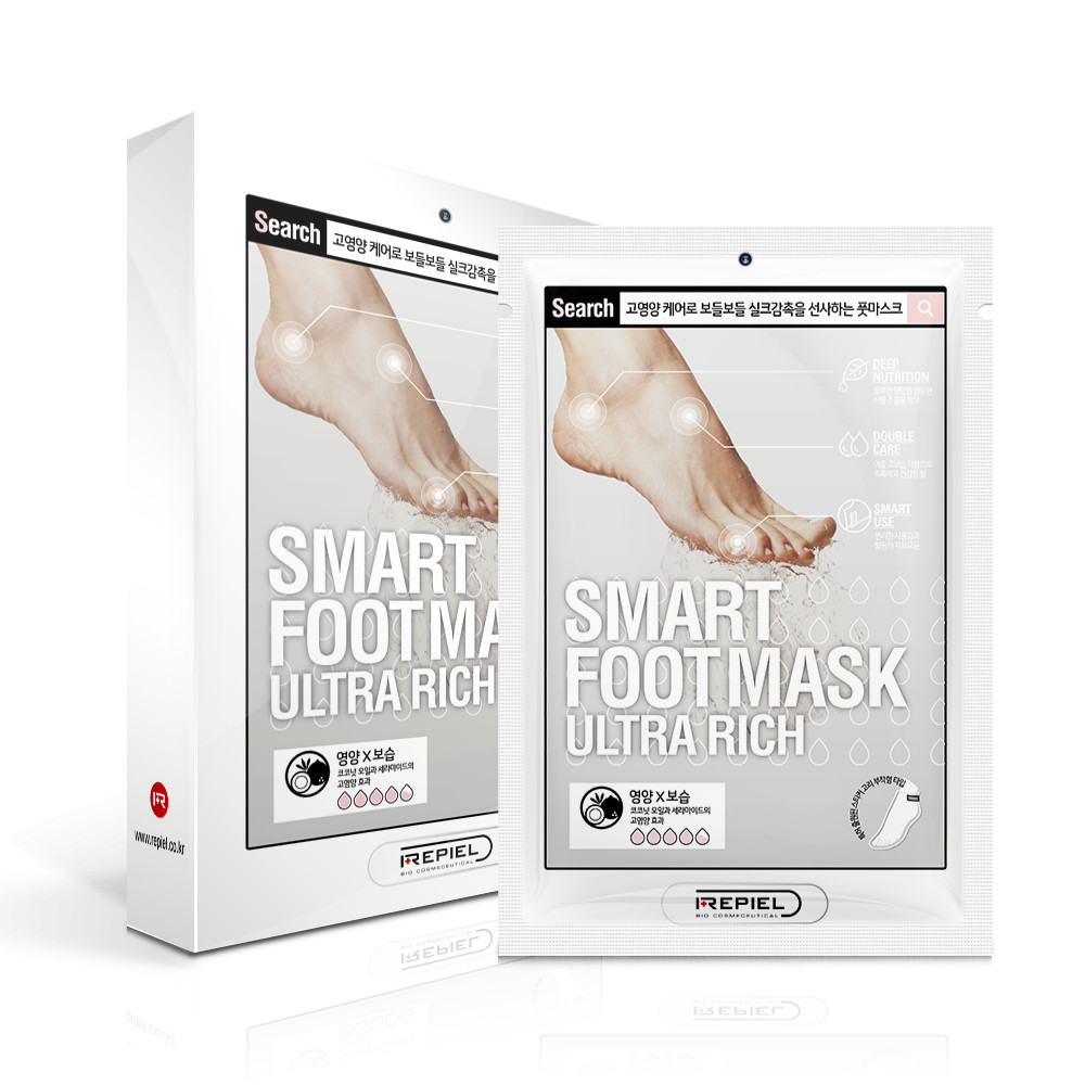 Combo 10 Miếng Mặt Nạ Dưỡng Ẩm Da Chân Với Sữa Dê Repiel Smart Foot