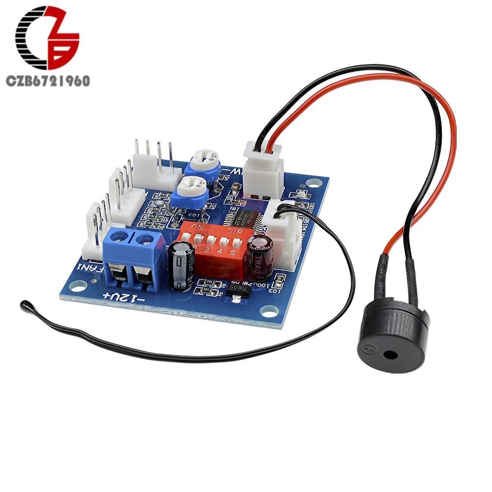 DC 12V PWM PC CPU Fan Temperature Control Speed Controller Module High-Temp Alarm Speed Control