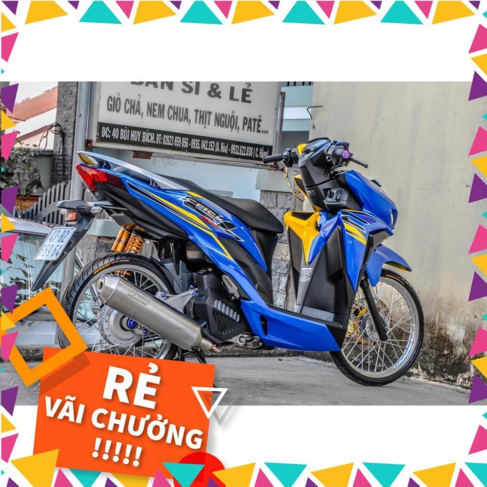 Tem Rời Vario 150 Mẫu Chỉ Xanh Vàng Đen Chữ Click 150