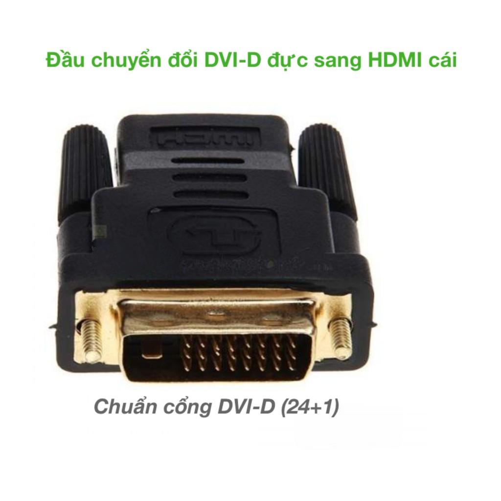 Đầu chuyển đổi DVI to HDMI loại 24+1/ 24+5 cho máy tính