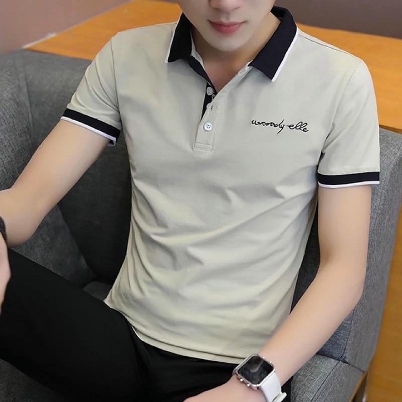 ÁO THUN NAM TAY NGẮN CỔ BẺ MẪU MỚI 01