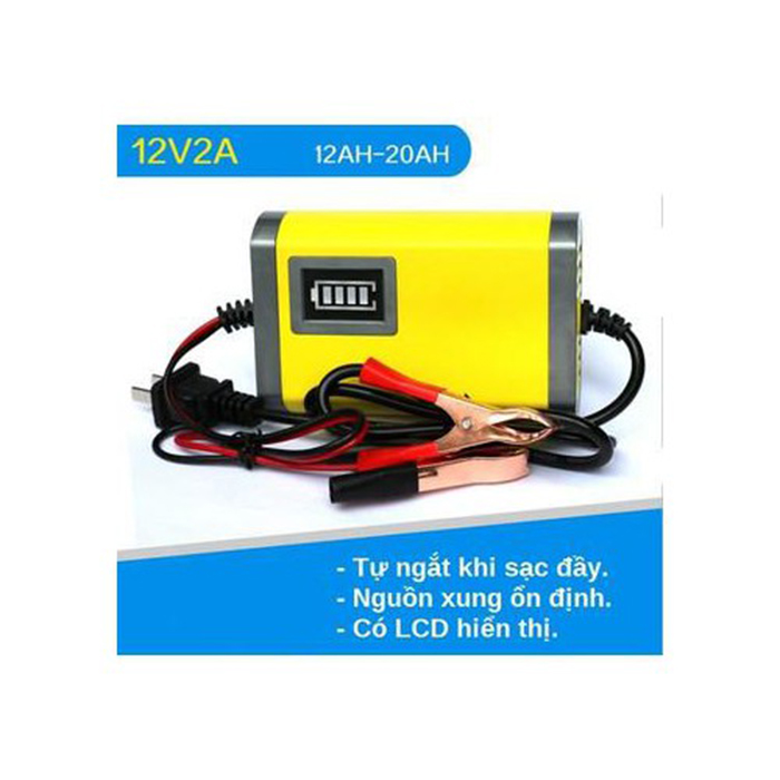 Bộ Dụng Cụ Sạc Bình Ắc Quy 12V Từ 2Ah Đến 20Ah Của Xe Đạp Điện Xe Máy Điện Xe Máy Sạc Nhanh Tự Đông Ngắt An Toàn Cho Thiết Bị Và Người Dùng