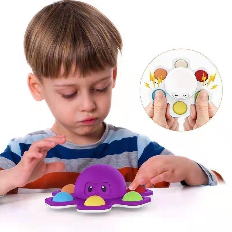 (MỚI) Con quay đồ chơi Fidget Spinner hình bạch tuộc, giúp giảm stress