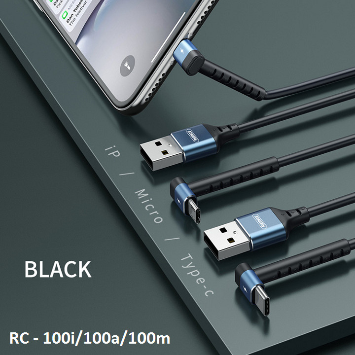 Cáp sạc nhanh cổng MicroUSB Remax RC-100m Data Joy Series 2 in 1 truyền dữ liệu và tích hợp giá đỡ