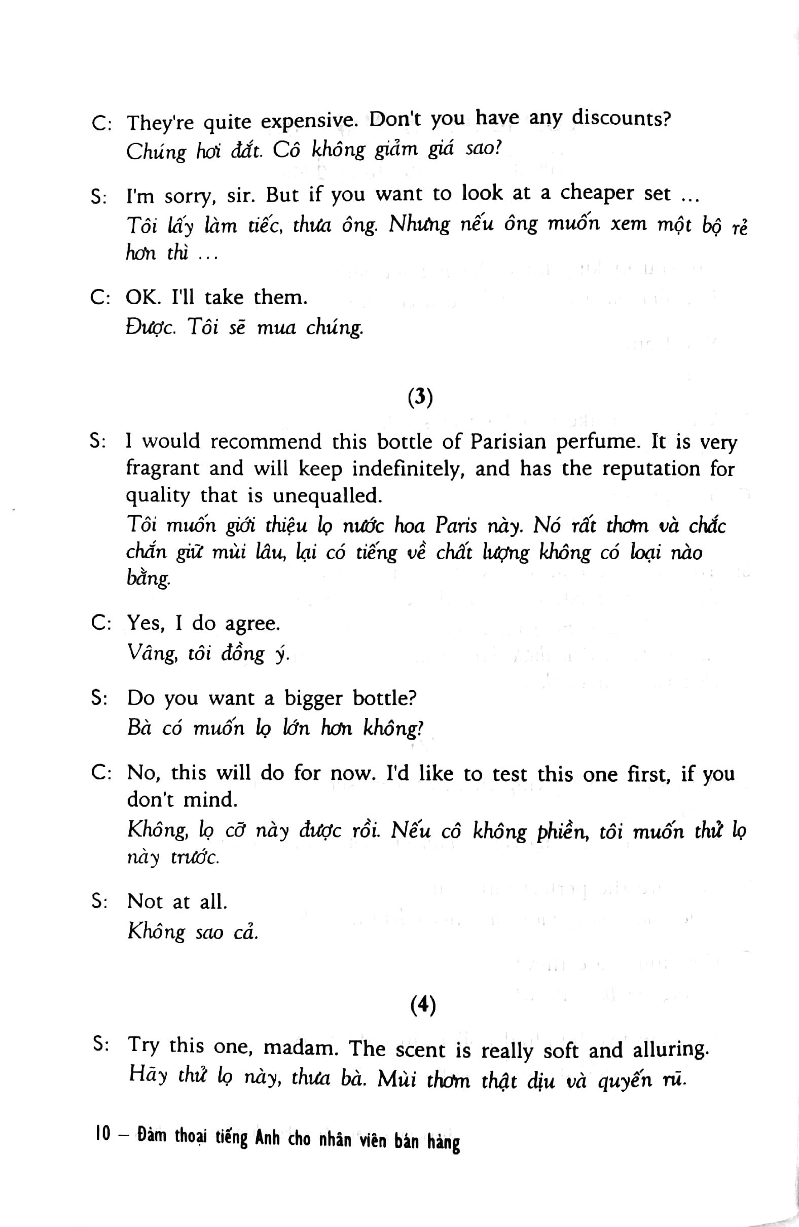 Sách Đàm Thoại Tiếng Anh Cho Nhân Viên Bán Hàng - Kèm CD