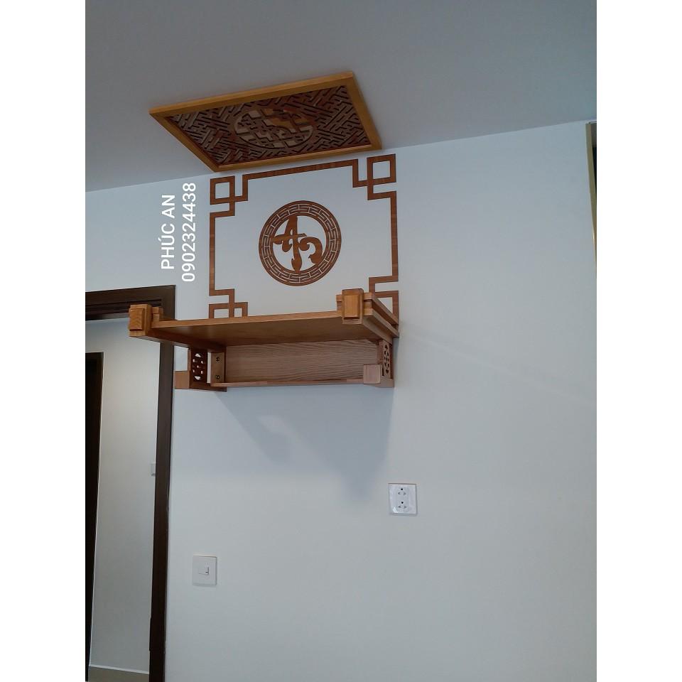 Mẫu bàn thờ trơn đẹp đơn giản thờ phật đặt tại phòng khách size 80-48, giao đầy đủ y hình