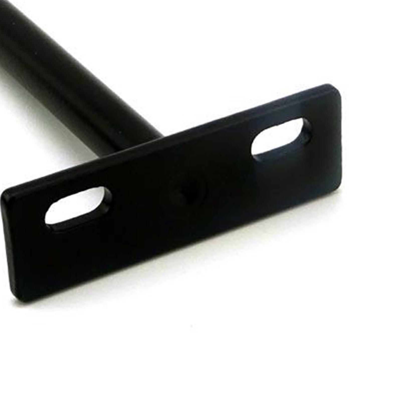 2xFLOATING SHELF BRACKETS SCREW WALL SHELVES SUPPORT HOLDER 12.4x6.2x2cm