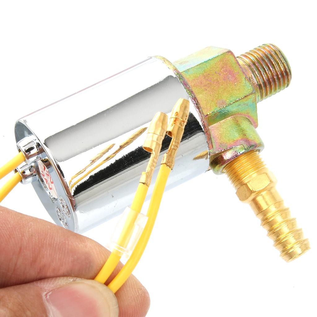 2x 12V 24V Car Truck Air Horn Electric Solenoid Valve Heavy Duty 1/4" Chrome