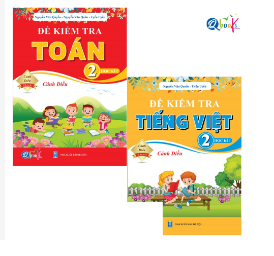 Sách - Combo Đề Kiểm Tra Toán và Tiếng Việt Lớp 2 - Cánh Diều - Học Kì 1