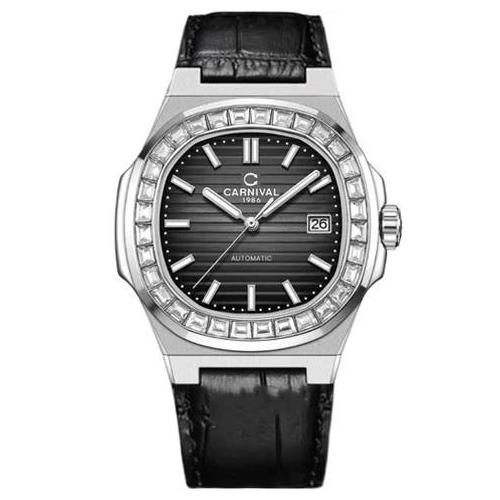 Đồng Hồ Nam Dây Da Carnival Nautilus G8108.302.032 Automatic - Kính Sapphire - Size 41mm - Carnival 8108G-VT-MDEN