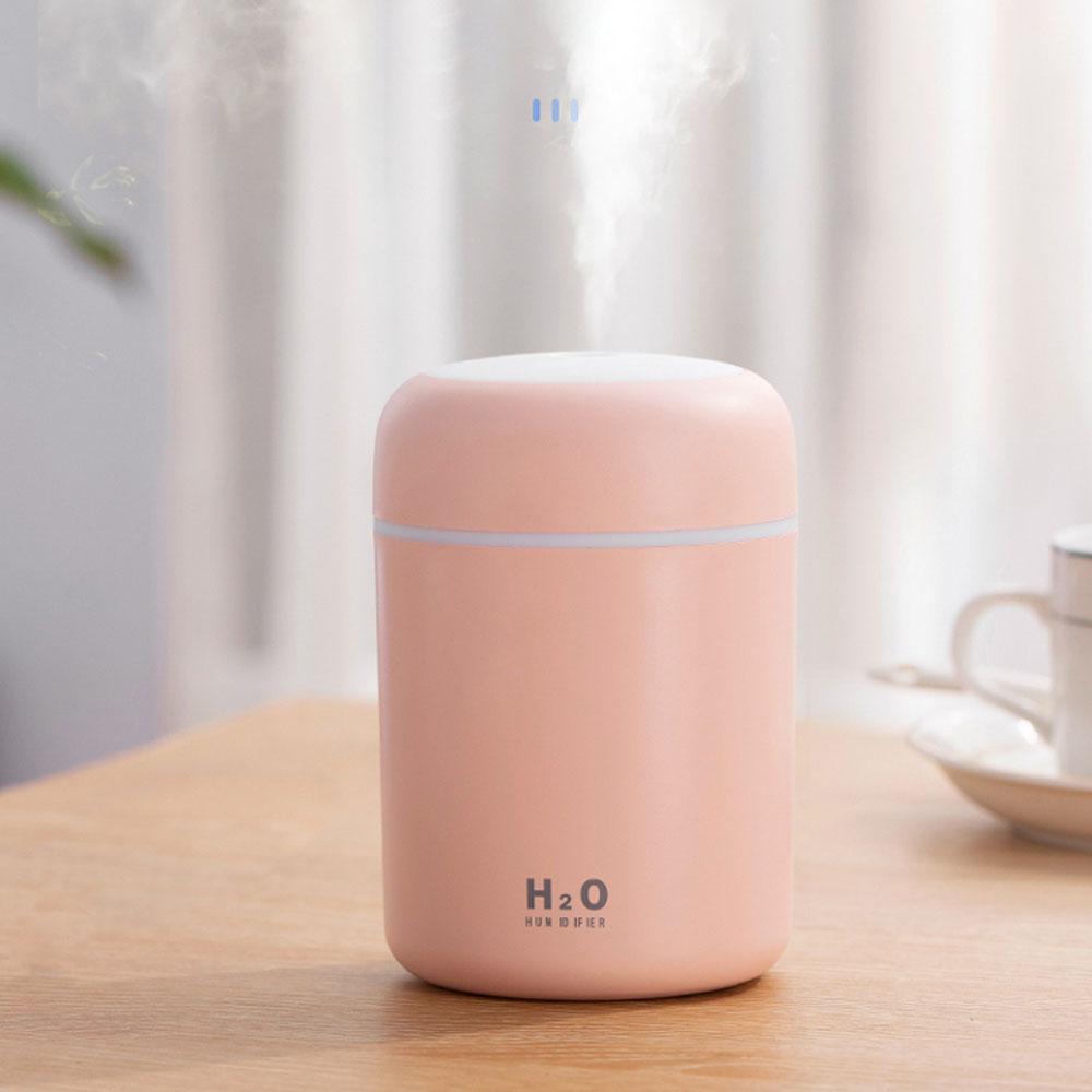Máy Phun Sương Tạo Ẩm Không Khí 300Ml Siêu Âm Tinh Máy Khuếch Tán Tinh Dầu USB Thoáng Mát Phun Sương Tạo Máy Lọc Xông Phòng Cho Xe Hơi Tại Nhà