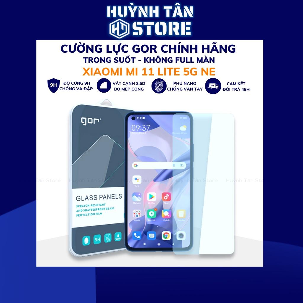 Cường lực mi 11 lte 4g 5g ne trong suốt KHÔNG FULL MÀN chống bám vân tay GOR phụ kiện huỳnh tân store