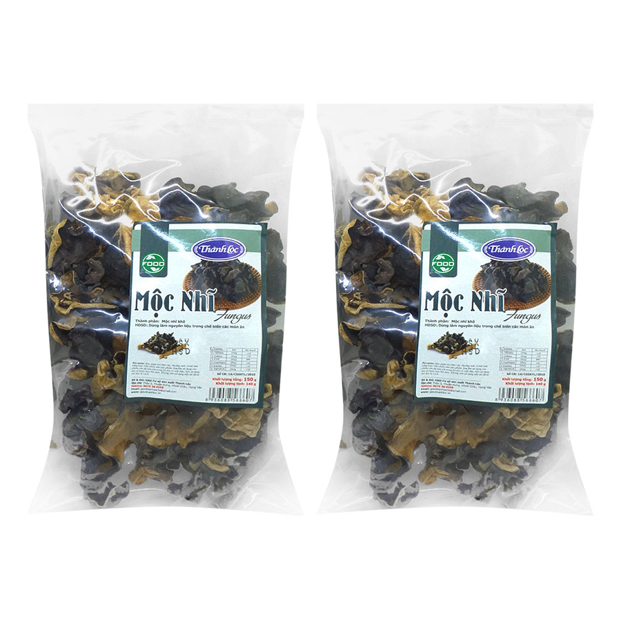 2 Gói Mộc Nhĩ Sạch Thành Lộc 150g/gói