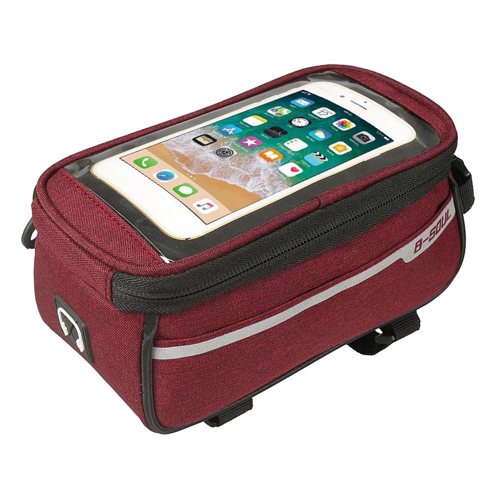 Cycling Bag Bike Front Frame Bag Phone Holders