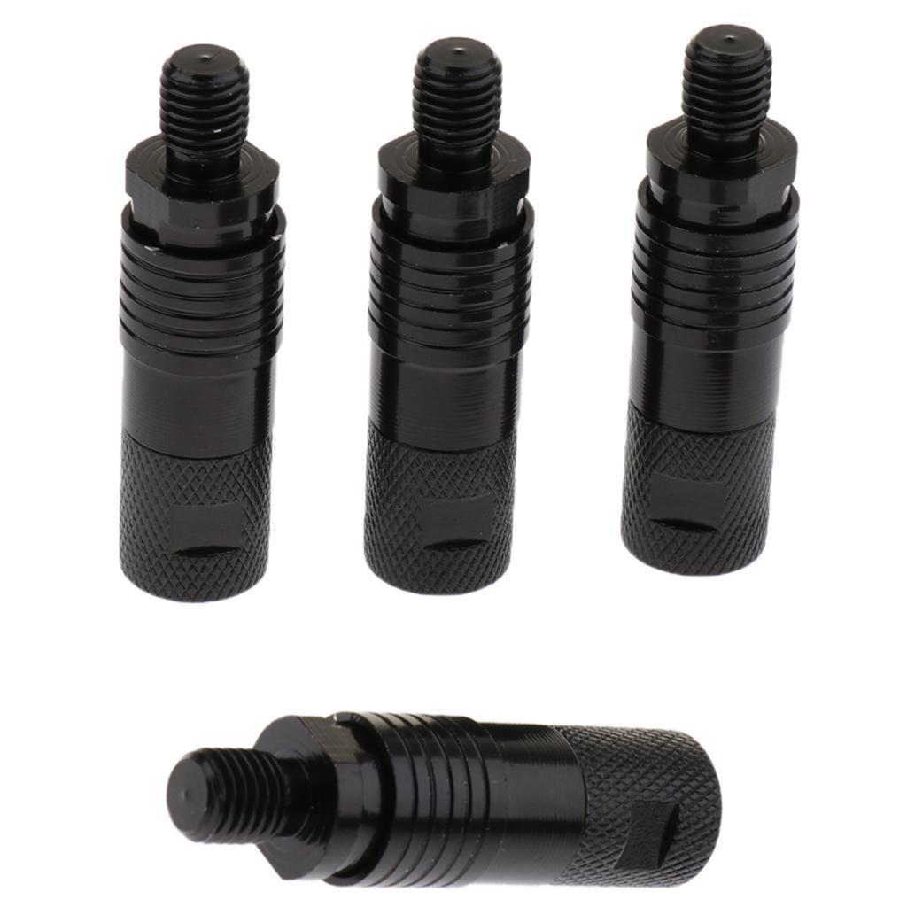 4 Pieces Aluminum Alloy Quick Release Adapter Connector Carp Fishing Rod Bite Alarm Rod Holder Connector Carp Fishing Accessory