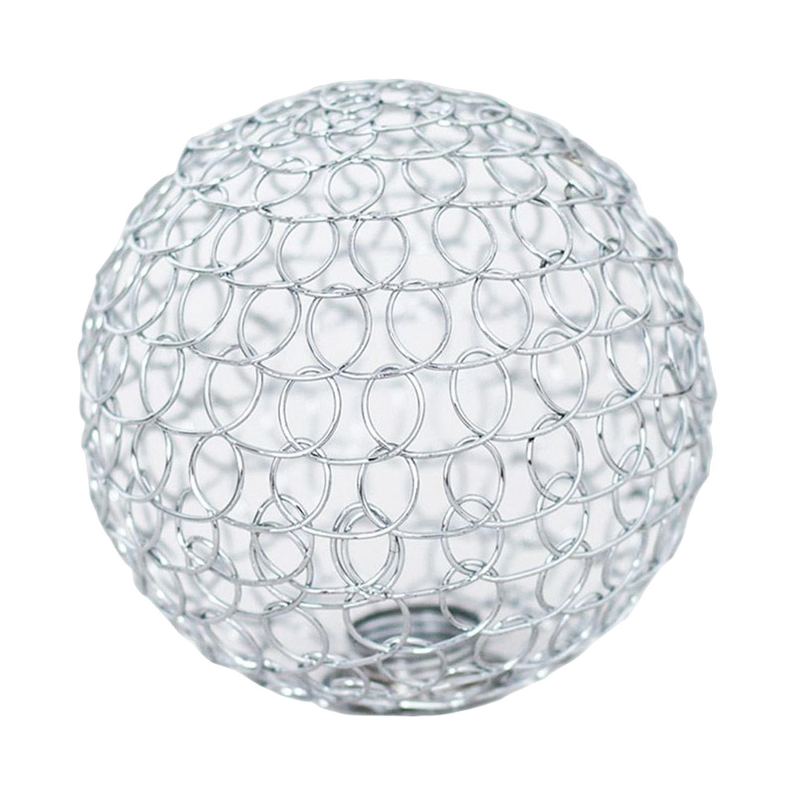 Geometric Globe Lampshade Pendant Wire Cage Chandeliers Metal Hollow Out Lamp Shade Light Shade for Replacement Table