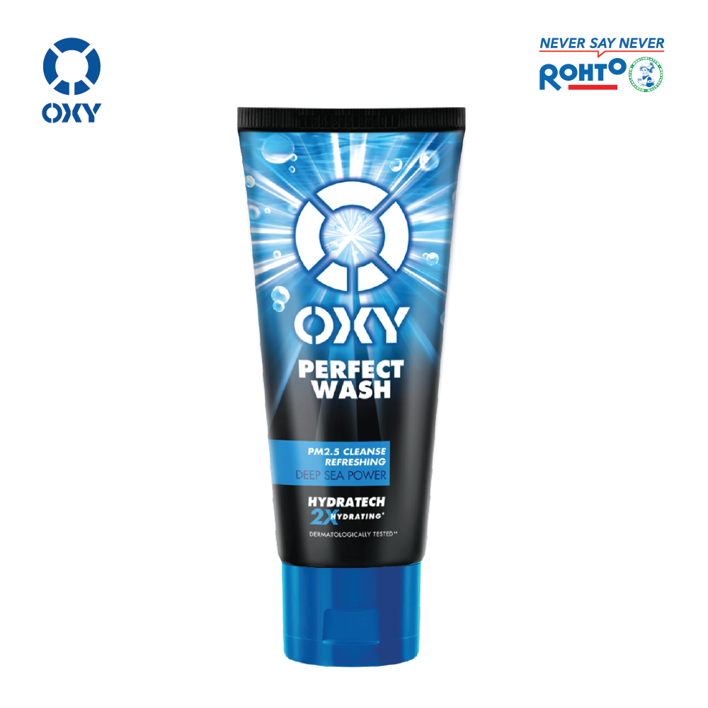 Kem Rửa Mặt Sạch Nhờn Mát Lạnh Oxy Perfect Wash