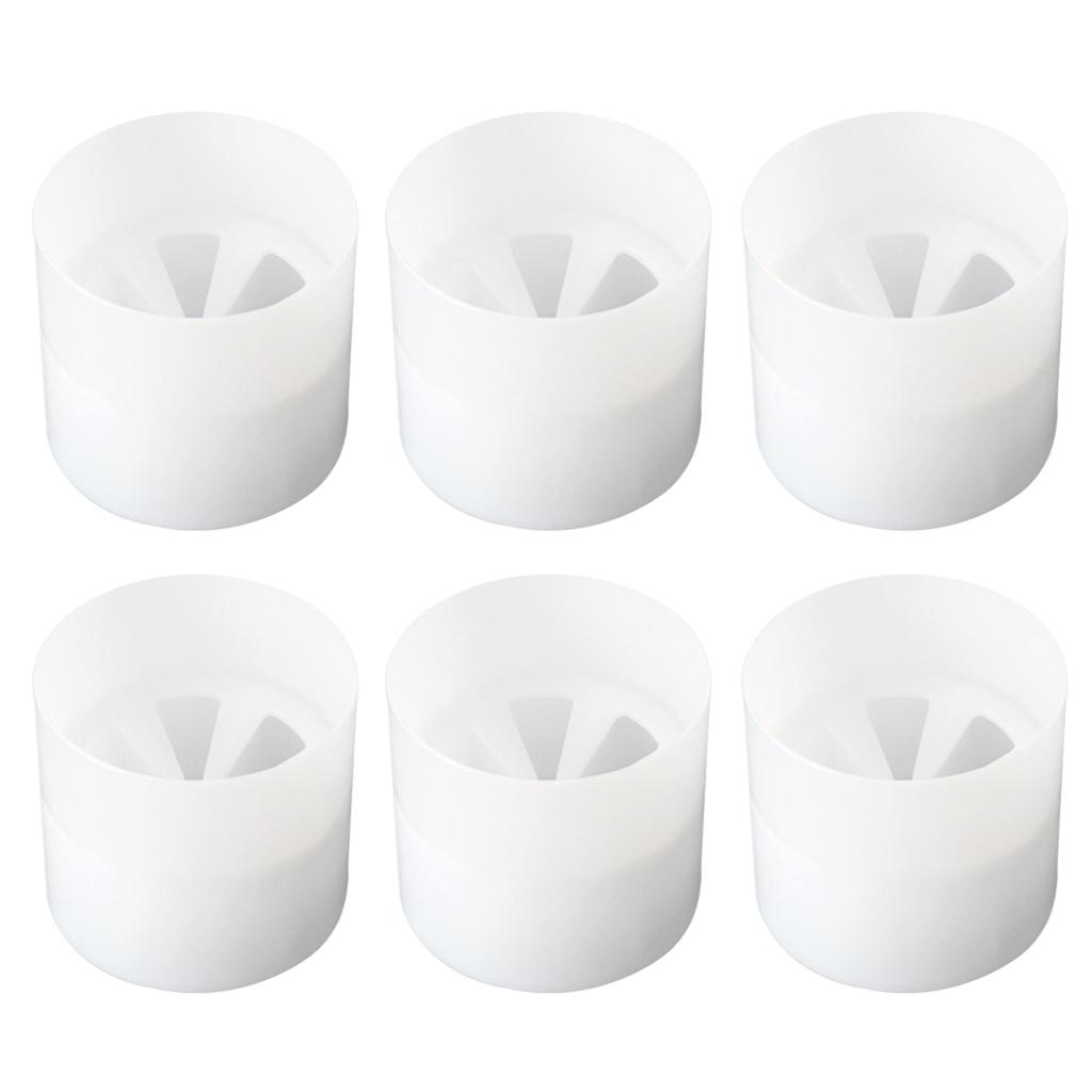 6x Golf Cups 6 Fan-shaped Plastic Practice Training Aids Green Golf Hole Cup