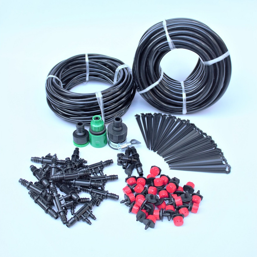 Bộ Kit 32 Đầu tưới 8 tia đầy đủ dây, phụ kiện