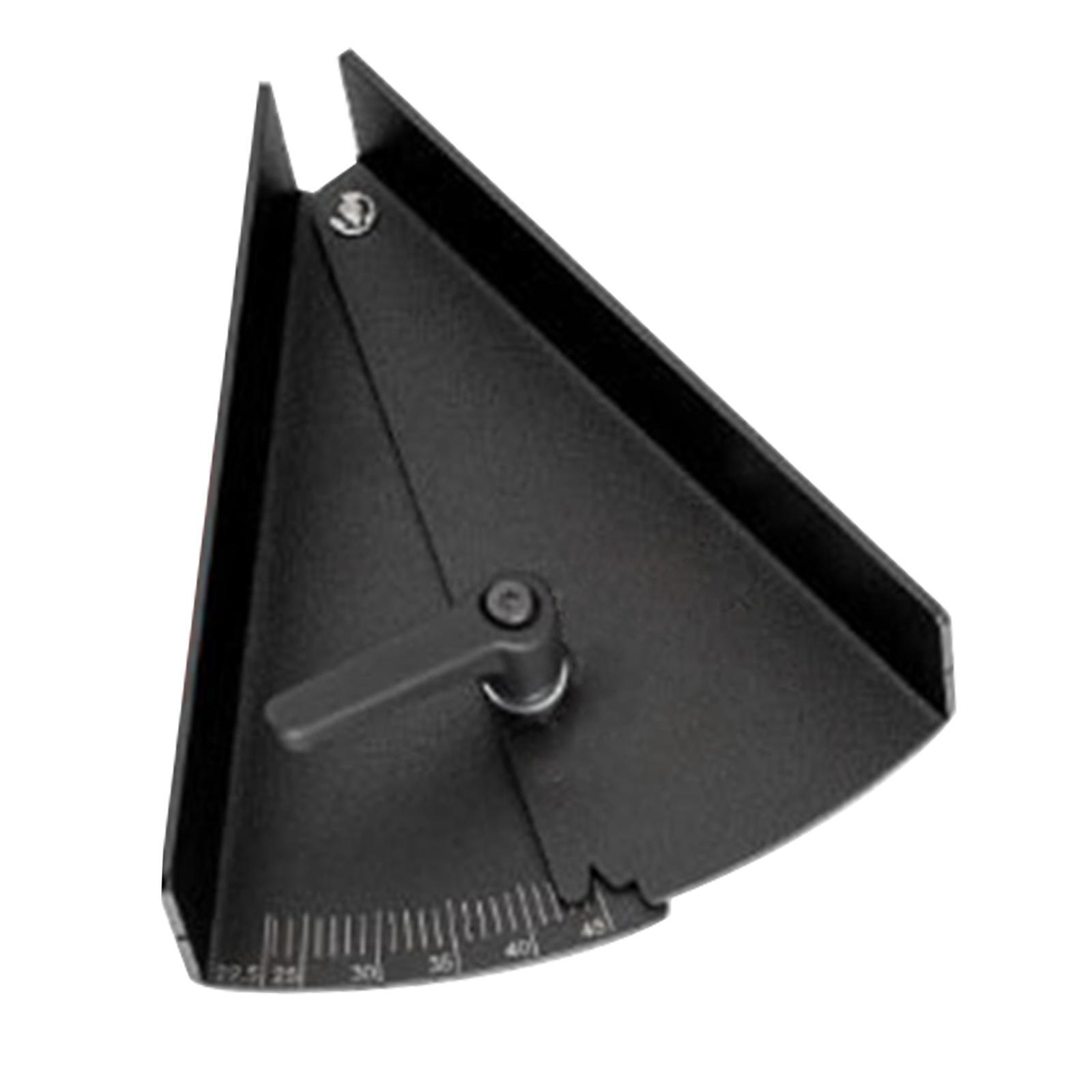 Iron Angle Clamps Rule Miter Gauge Angle Measuring Ruler Carpenter Tool