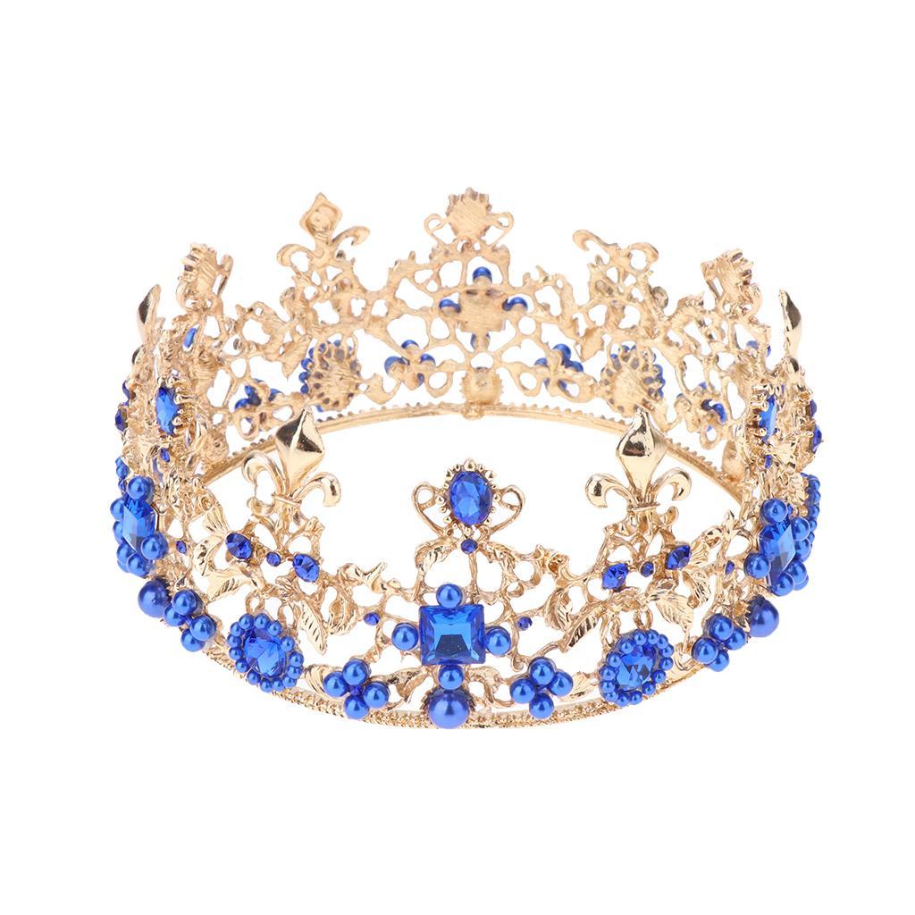 Wedding Rhinestones Tiara Queen Princess Crown Bridal Hairpieces Hairdress