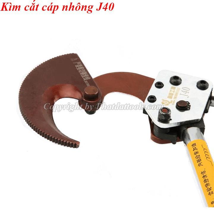 Kéo cắt cáp J40 - Kìm cắt cáp kiểu nhông J40 - Phạm vi cắt tối đa 40mm hoặc tiết diện cáp 300mm2