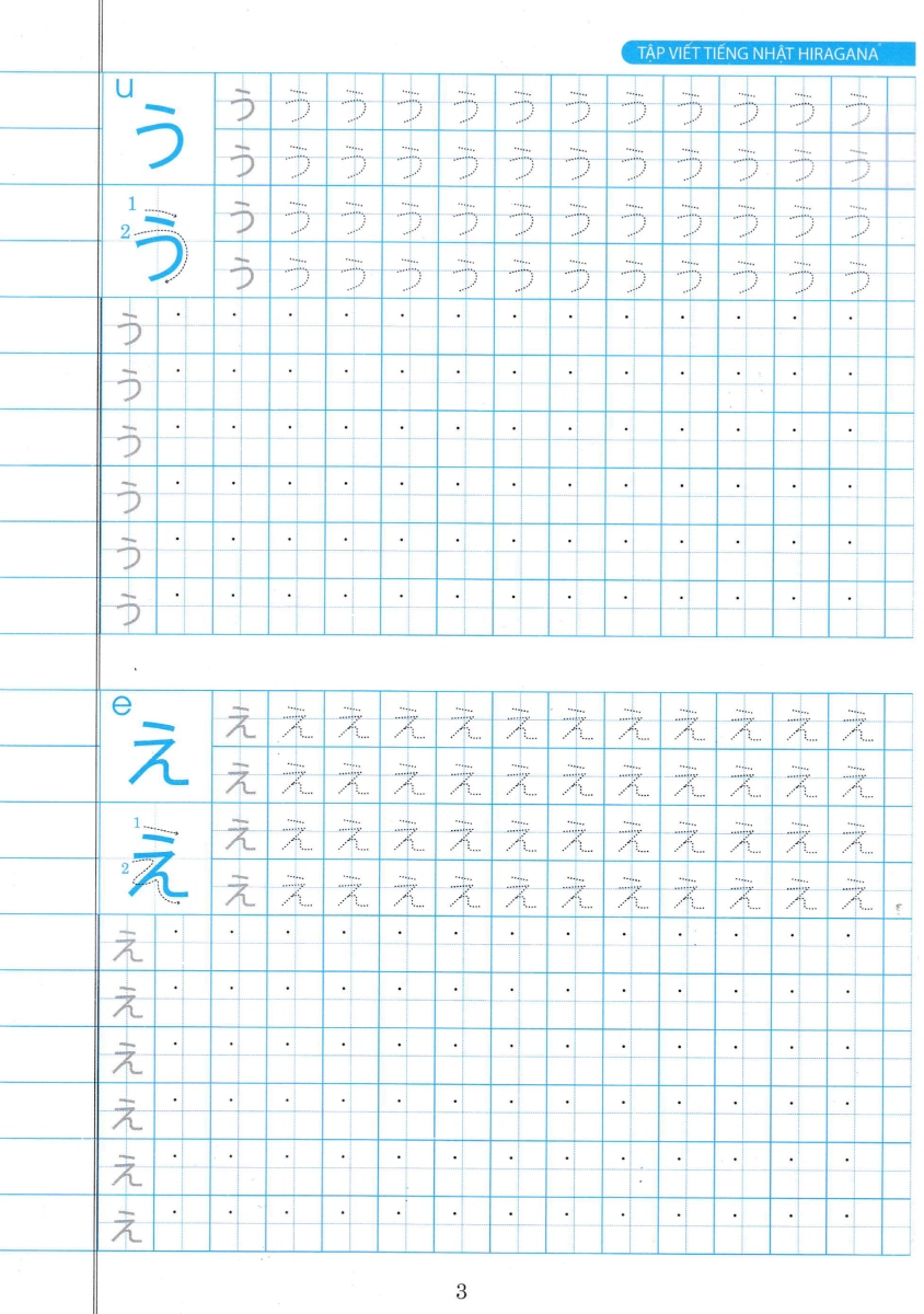 Tập Viết Tiếng Nhật Hiragana _HA