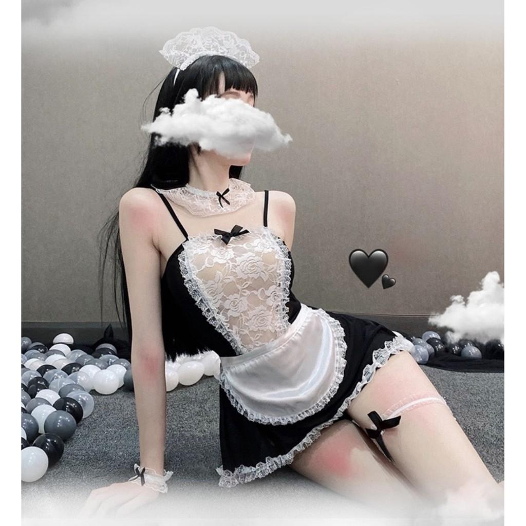 Full set đồ ngủ Cosplay Hầu gái đáng yêu S08