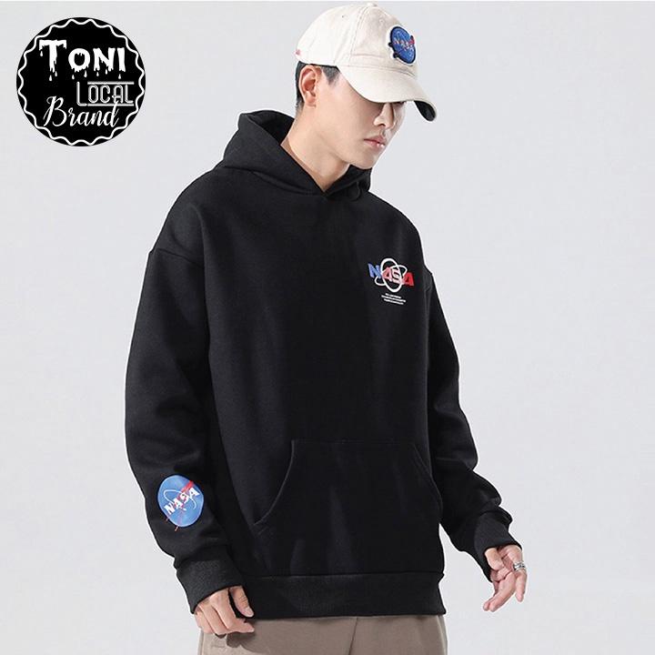 ÁO HOODIE Local Brand Unisex Nasa Nỉ Bông Form Rộng Nam Nữ