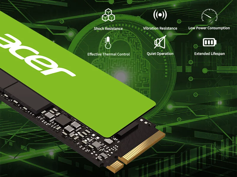 Ổ cứng gắn trong SSD Acer FA200 M.2 NVMe 2.0 PCIe 4.0 tương thích Laptop, PC, PS5 - Bảo hành 5 năm Hàng chính hãng