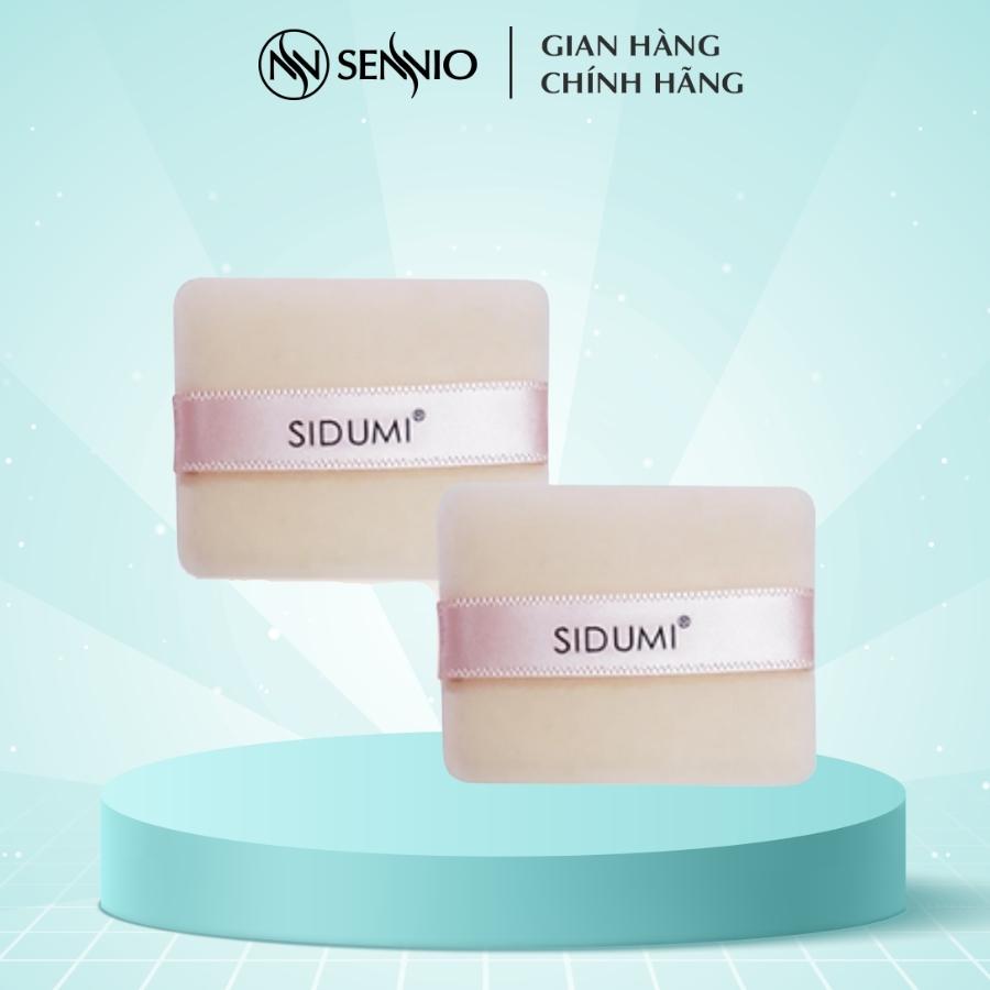 Bông phấn siêu mềm nhỡ vuông Sidumi 02 chiếc/túi SDM 181