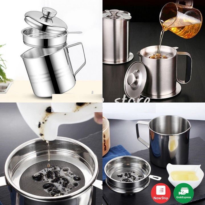 Ca lọc cặn dầu mỡ thừa, chất liệu inox 304 cao cấp không gỉ