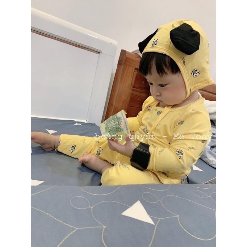Bộ dài cạp cao panda nón gấu