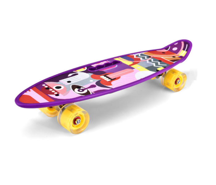 Ván Trượt Skateboard Penny Bánh Xe PU Phát Sáng, Ván Trượt Nhựa PP Chịu Tải Trọng Lớn 150kg, Ván Trượt Dành Cho Thanh Thiếu Niên (giao màu ngẫu nhiên)