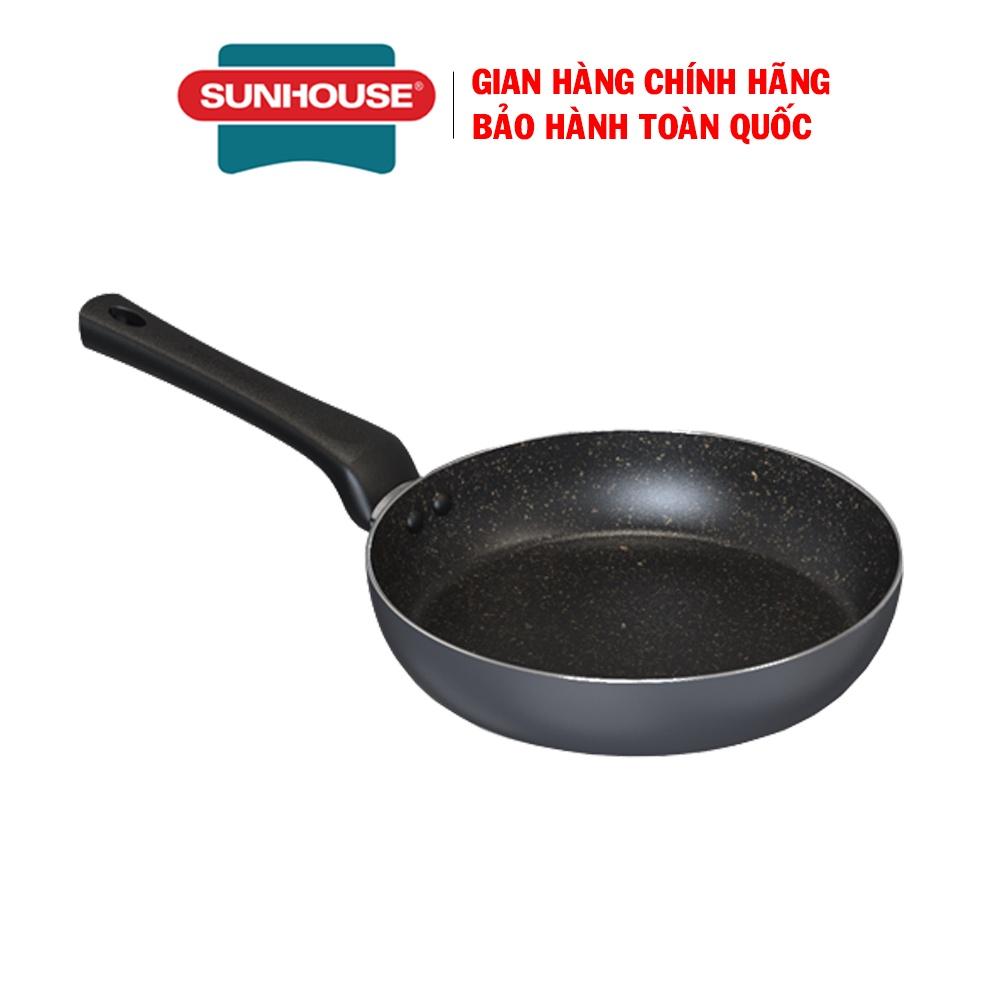 Chảo chống dính Sunhouse CT24 PLUS, Đường kính 24cm, Dùng được bếp gas và bếp hồng ngoại, Không dùng được bếp từ, Hàng chính hãng