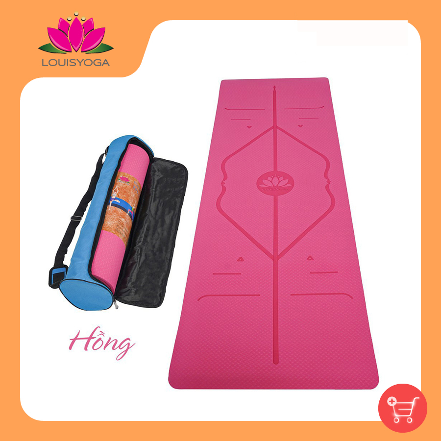 Thảm tập yoga gym định tuyến 8mm chất liệu TPT an toàn khi sử dụng dộ bám cao