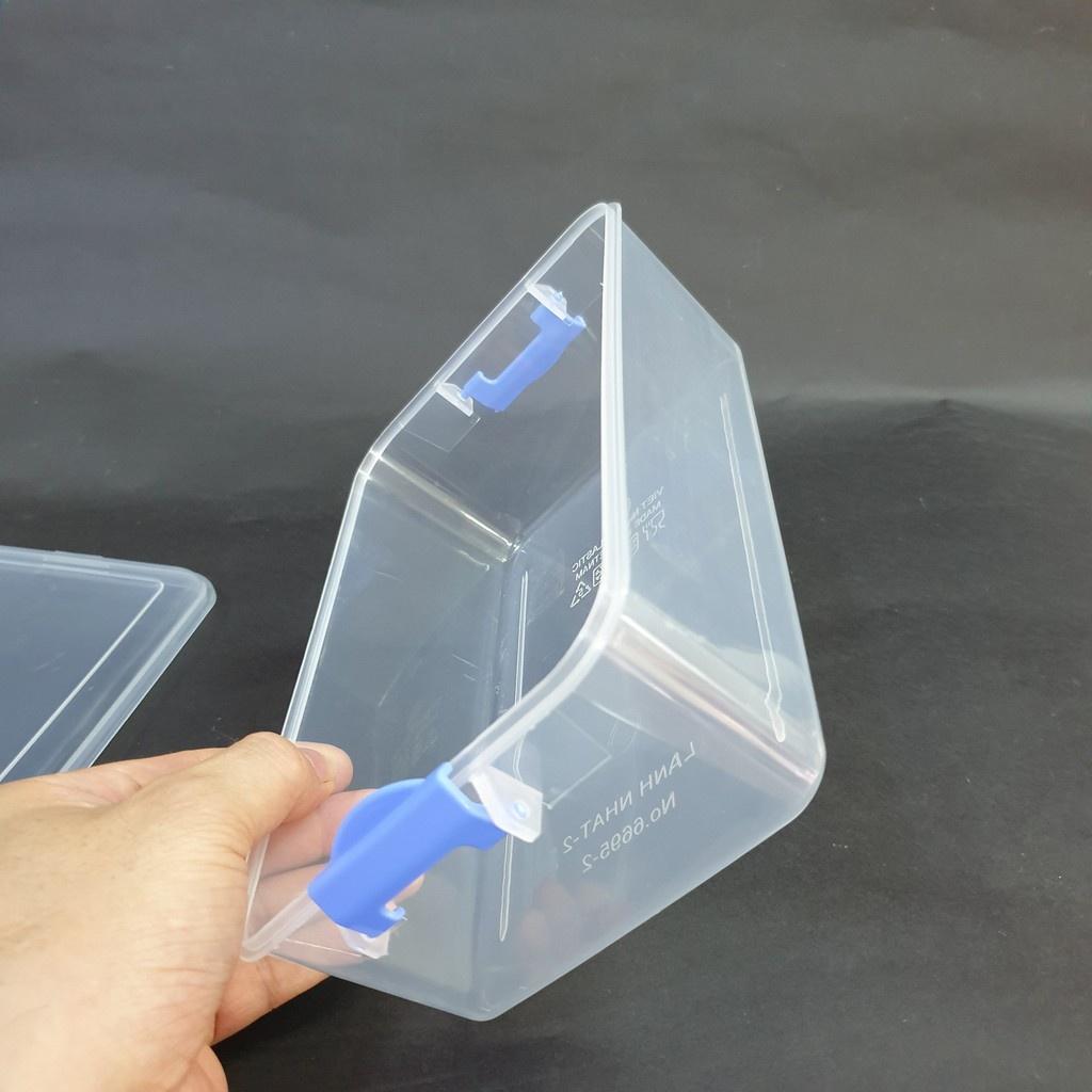 Hộp nhựa đa năng Việt Nhật , Hộp đựng thức ăn thực phẩm,để tủ lạnh có nắp khóa chắc chắn chất liệu nhựa PP cao cấp
