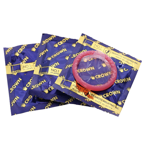 Okamoto Crown - Bao Cao Su Siêu Mỏng - Ôm Khít - Mềm Mại - Xuất Xứ Nhật Bản