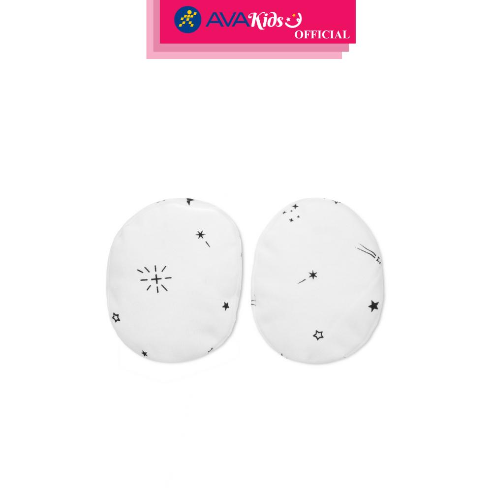 Bộ bao tay, bao chân sao băng đen IQ Baby màu trắng (0 - 3 tháng) - Hàng Chính Hãng