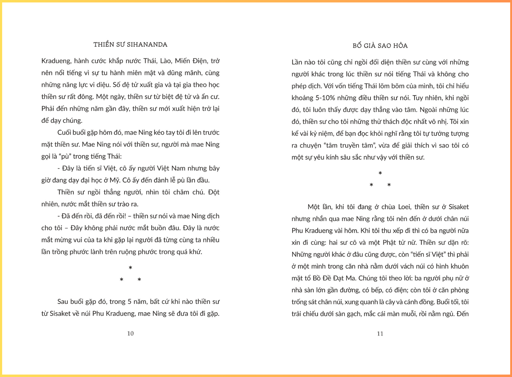 Bố Già Sao Hỏa - Thiền sư Sihananda - Sáng Books