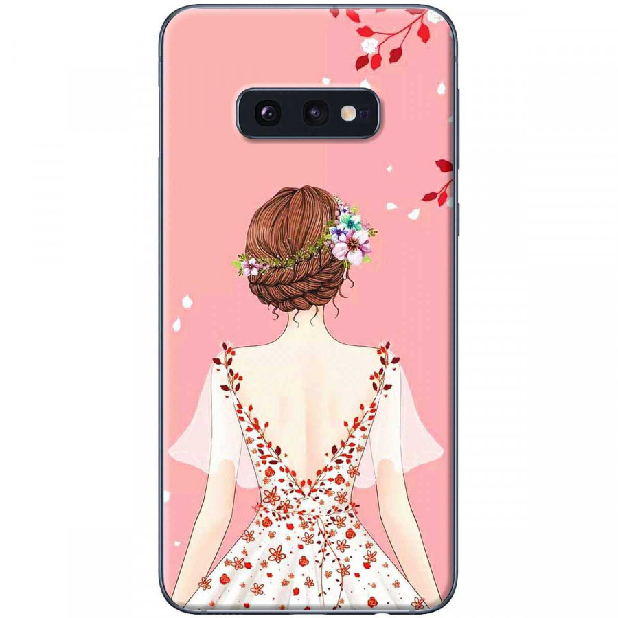 Ốp lưng dành cho Samsung S10E Cô gái áo hồng