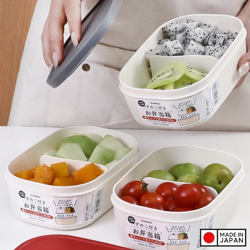 Hộp cơm trưa có vách chia ngăn Nakaya 650m - Hàng Nội Địa Nhật Bản