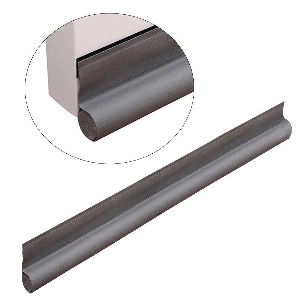 2-6pack Door Draft Stopper Door Draft Blocker Strong Adhesive 38" Length gray