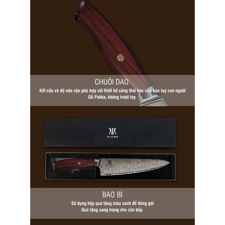 Dao bếp cao cấp MIURA S Santoku - dao Nhật chính hãng 2023