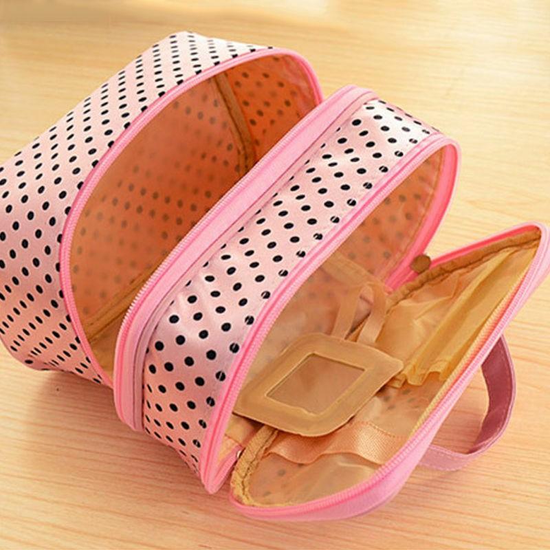 Túi Đựng Đồ Trang Điểm Hai Lớp Đa Năng Tiện Dụng