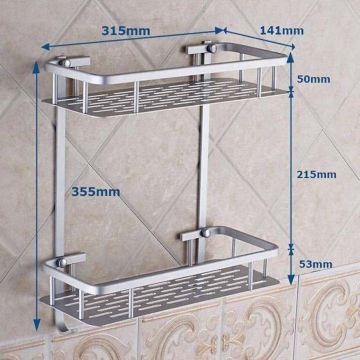 Kệ Nhà Tắm Inox 2 Tầng Đa Năng