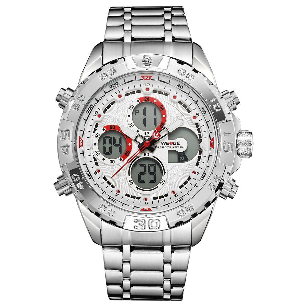Đồng hồ điện tử kỹ thuật số Quartz Bộ hẹn giờ chống thấm nước Nam doanh nhân WEIDE WH6909