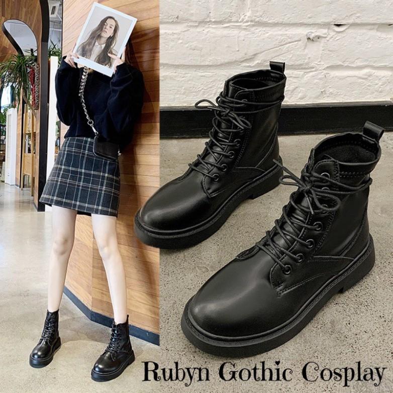 Giày Boots Chiến Binh Cổ Lửng Siêu Ngầu ( Size 35 ~ 40 )