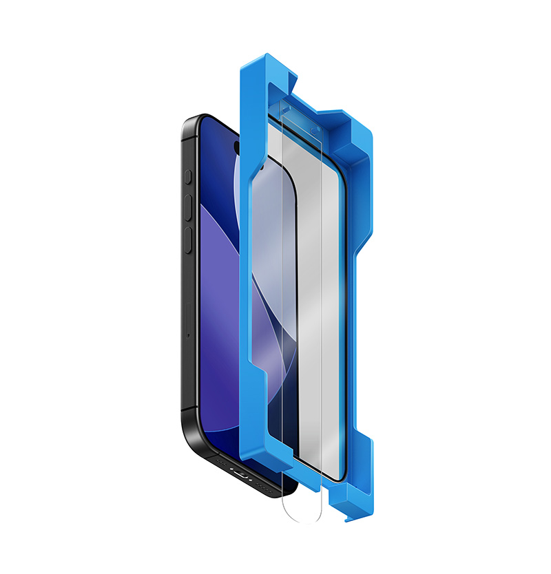 Bộ Dán Kính Cường Lực UNIQ EXOFit™ VIVID/ PRIVACY Cho iPhone 17 Pro Max Trong Suốt &amp; Chống Nhìn Trộm Kèm Khung Dán Hàng Chính Hãng