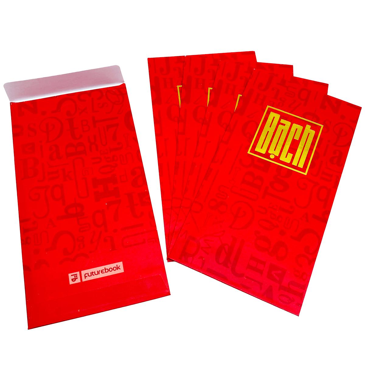 Bộ 5 Bao Lì Xì Tết Bính Ngọ 2026 - Futurebook L389 - Họ Bạch